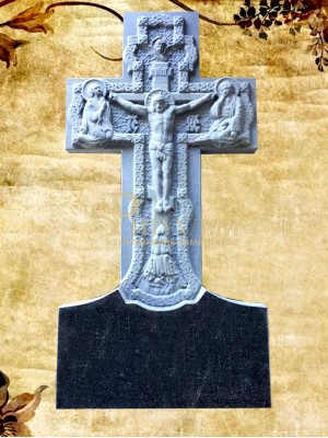 Памятник резной из гранита ЧПУ «Крест» — ritualum.ru