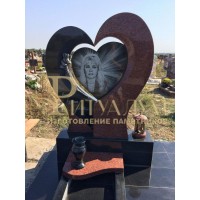 Памятники в виде сердца на могилу в Буденовске